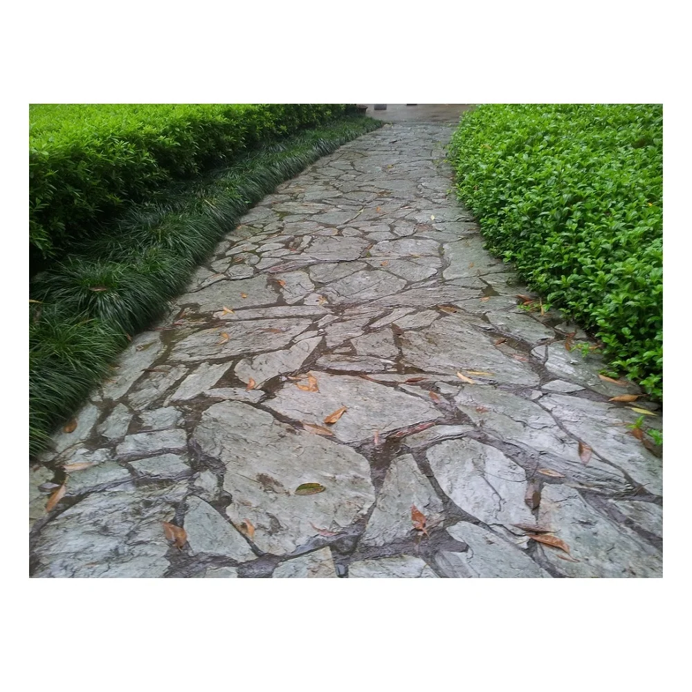 Padang Dark G654 Granite Garden Crazy Random Paving Stone Moulds Tiles