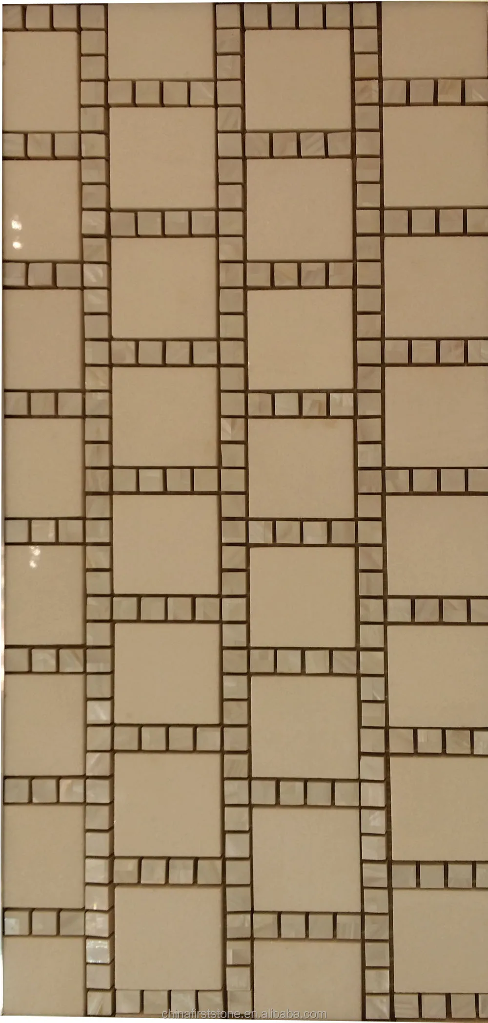 FSMT-HCM014-128-P Woven Shape Marble Mosaic