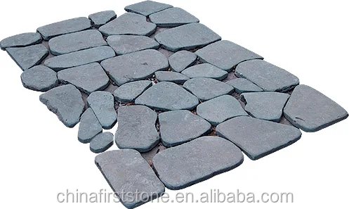Padang Dark G654 Granite Garden Crazy Random Paving Stone Moulds Tiles