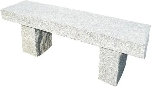Golden Yellow Travertine Outdoor Garden Benches Stone Park Garden Bench