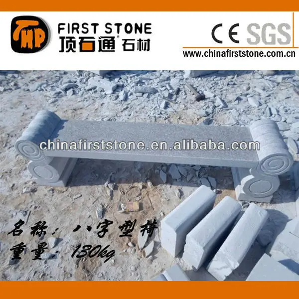 Wholesale White Grey Granite Garden Bench Seat Cheap Patio Benches