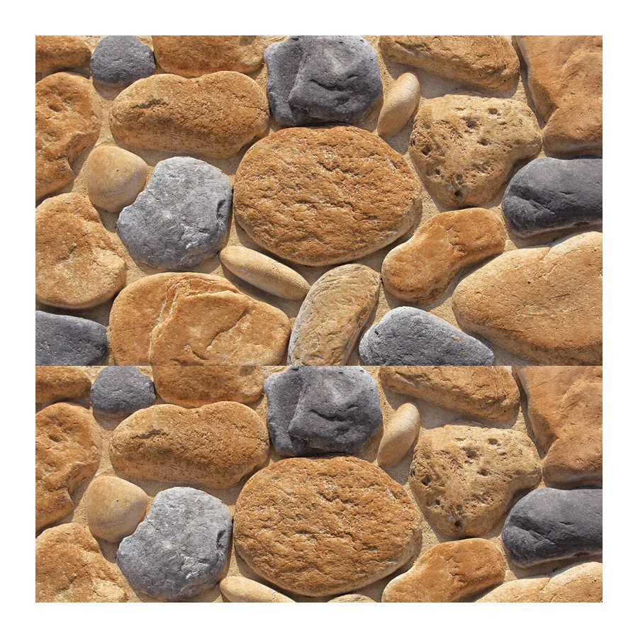 Villa Decoration River Pebble Rock Stone Retaining Walls