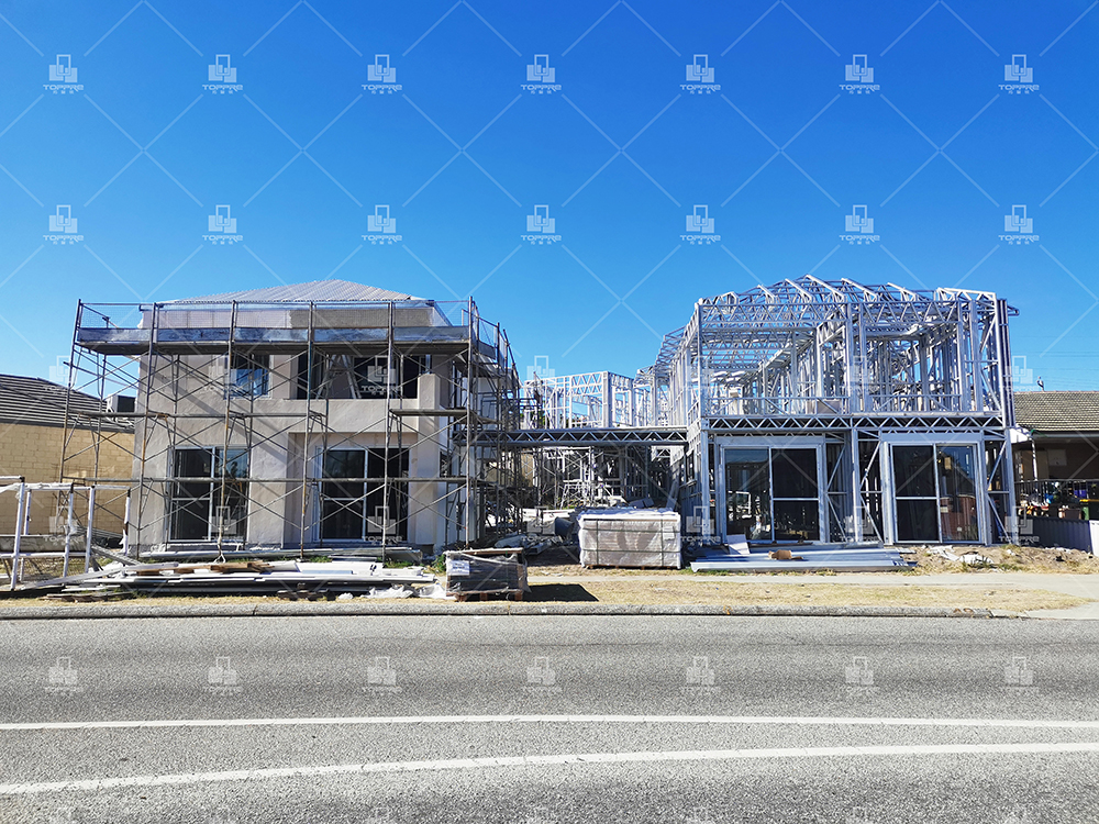 TOPPRE - prefab house 2 bedroom villa frame steel portable steel villa ...