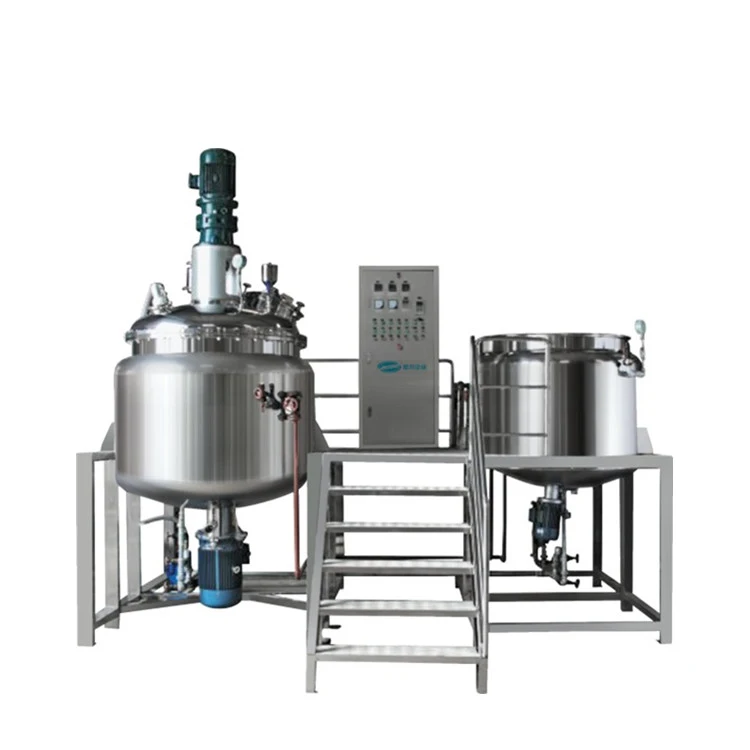 Cream Ointment Emulsifying Mixing Tank with Bottom Homogenizer Production Line
