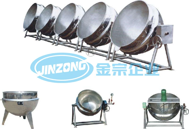 Pharmaceutical Stainless Steel Open Mixing Tank Industrial Jacketed Cooker