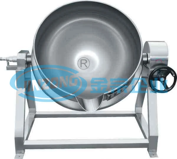 Stainless Steel Tilting Paste Kettle Open Type Concentrator with Mixer