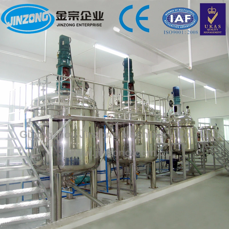 Stainless Steel Liquid Stirring Mixing Vessels with Working Platform