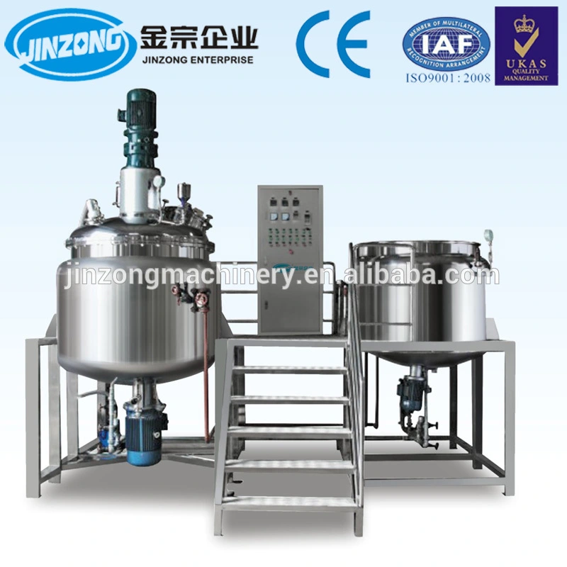 50 Liter to 6000L Vacuum Emulsifying Mixing Tanks for Paste Ointment Making Process