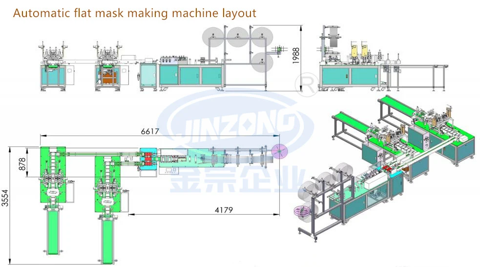 High Speed Ear Belt Type Automatic Surgical Mask Manufacturing Machine