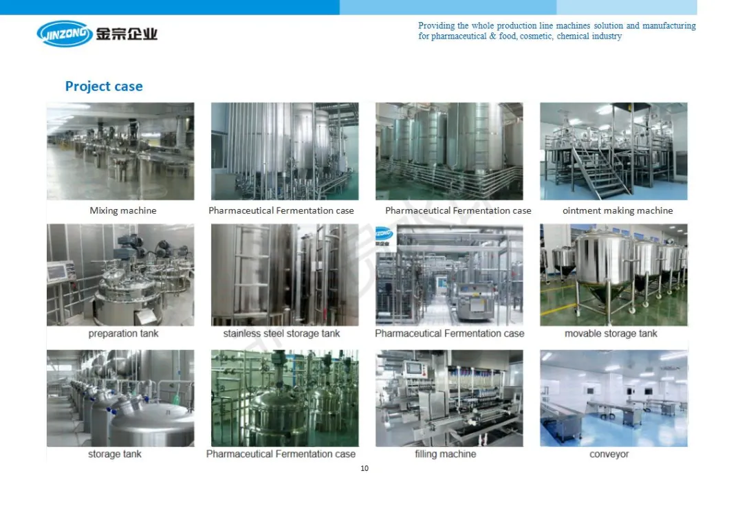 Stainless Steel Vessels Jacketed Mixing Kettle Tank