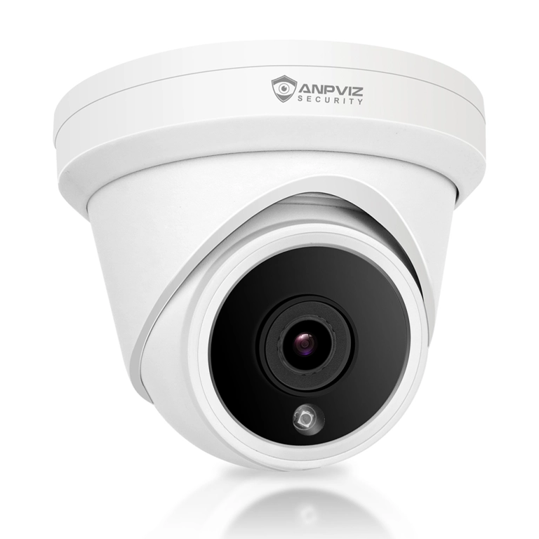 HD 5MP 4MP PoE IP 180 grados gran angular domo CCTV cámara de seguridad  0.067 in ojo de pez lente exterior/interior H.265 con micrófono/audio  visión