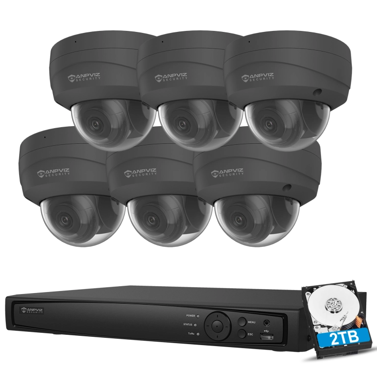 Anpviz Cámara IP POE de 5MP Cámara de bala CCTV de audio impermeable para  exteriores