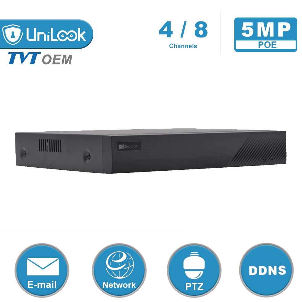 Pre-Built with 2TB HDD 8CH Network Video Recorder with 8 PoE Ports 8MP NVR 108MH-C/8P OEM Onvif Supports 8MP/6MP/5MP/4MP/3MP/2MP IP Camera Supports up to 6TB HDD Playback and Liveview 4K H.265 