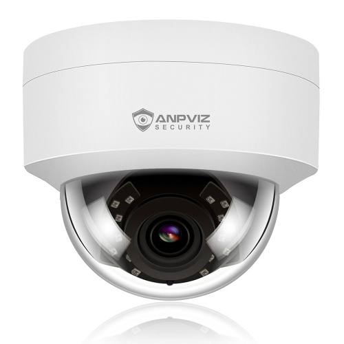 5MP H.265 Dome IP-kamera PoE, Night Vision 98ft, Motion Alert, Vejrbestandig IP66 ONVIF