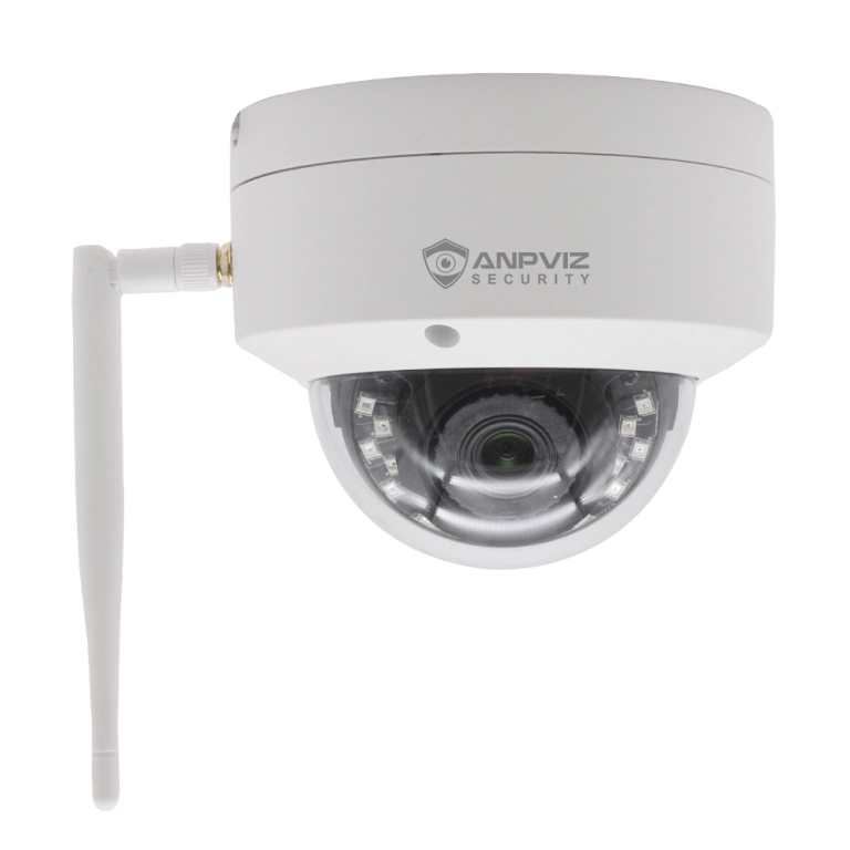 Cámara de seguridad para exteriores - 2.4G WiFi inalámbrico PTZ con cable  exterior de doble lente cámara IP con visión nocturna a color de 1080P