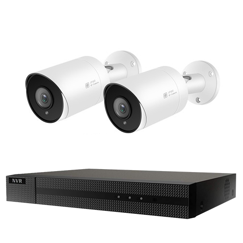 Sistema de cámara de seguridad inalámbrica de 8 canales NVR, 4 unidades,  cámara de vigilancia WiFi PTZ para exteriores con visión nocturna,  resistente