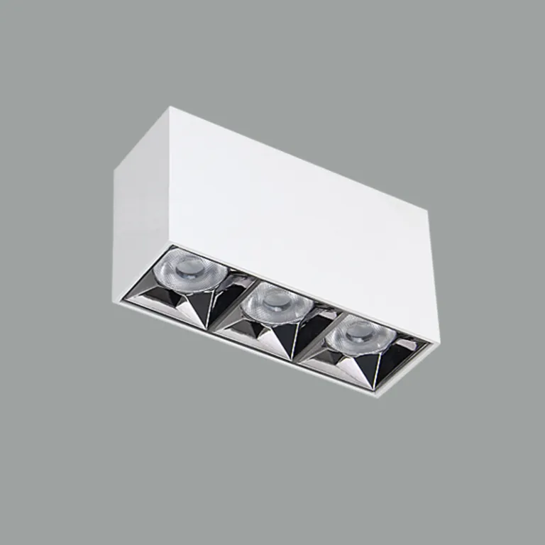 Lineal downlight LED empotrable foco nido de nido de abeja redondo