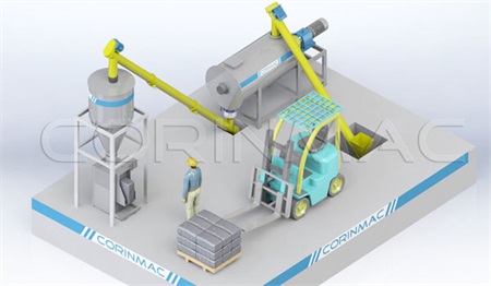 Мини-завод для производства сухих смесей mini dry mortar plant