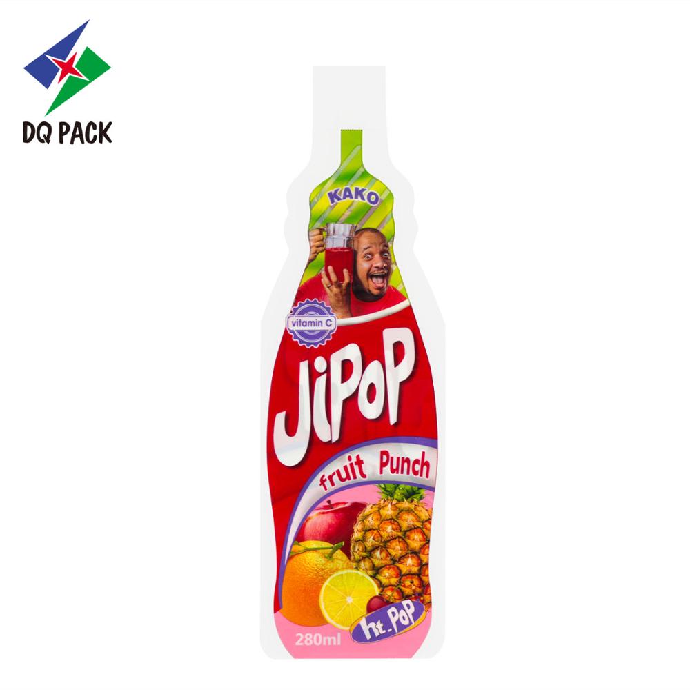 Fruit juice discount bottle shape pouch