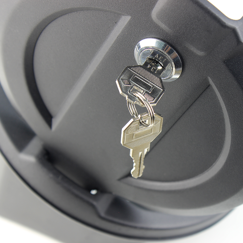 Locking Fuel Door Black Gas Tank Cover Lock Key Use For Jeep Wrangler JL 2018-2019 Car Accessories