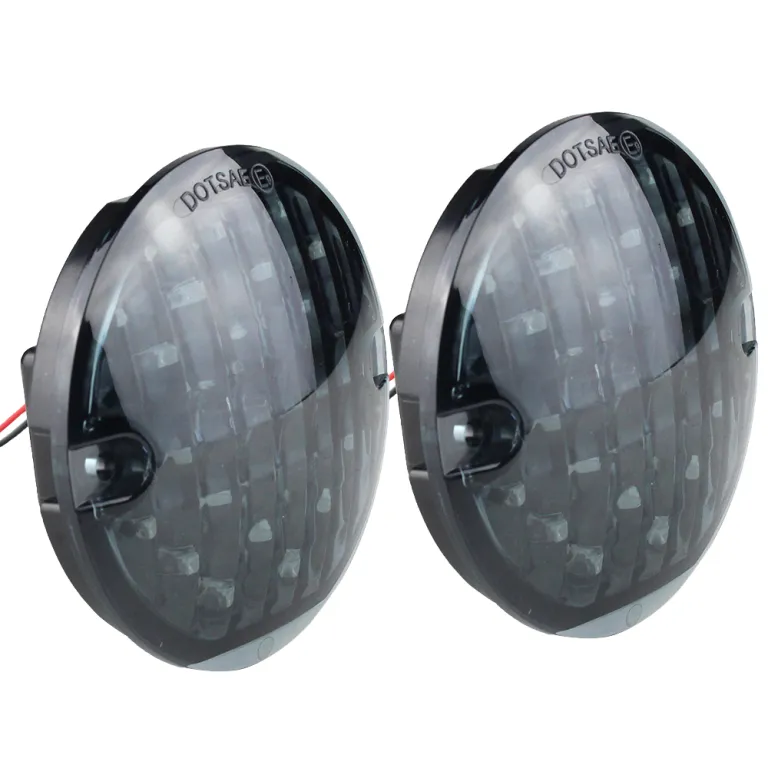 Mini indicatori di direzione a LED per moto 2 pezzi lampeggiatori