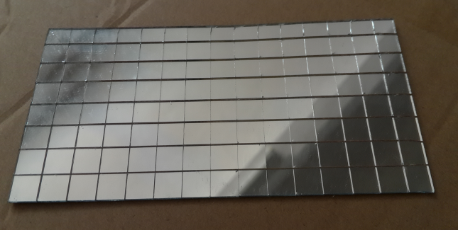 5mm mini self-adhesive glass mirror peel and stick tile mirror mosaic