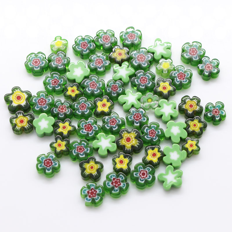 Millefiori Small Glass Beads  for Mosaic Crafts,Mosaic Supplies Mosaic Tiles for Fused Glass Supplies
