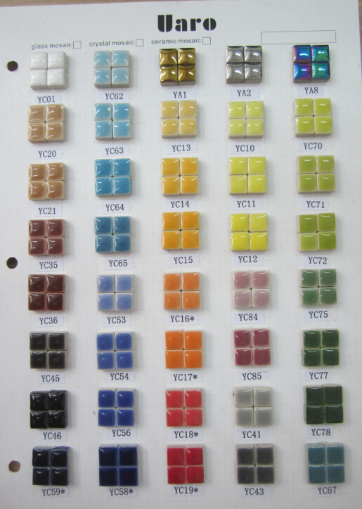 Crafts Colorful Pure DIY Chips Artwork Art Glass Loose Mosaic Tile pool tiles