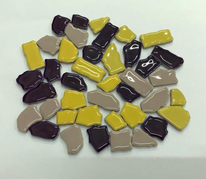 Crafts Colorful Pure DIY Chips Artwork Art Glass Loose Mosaic Tile pool tiles