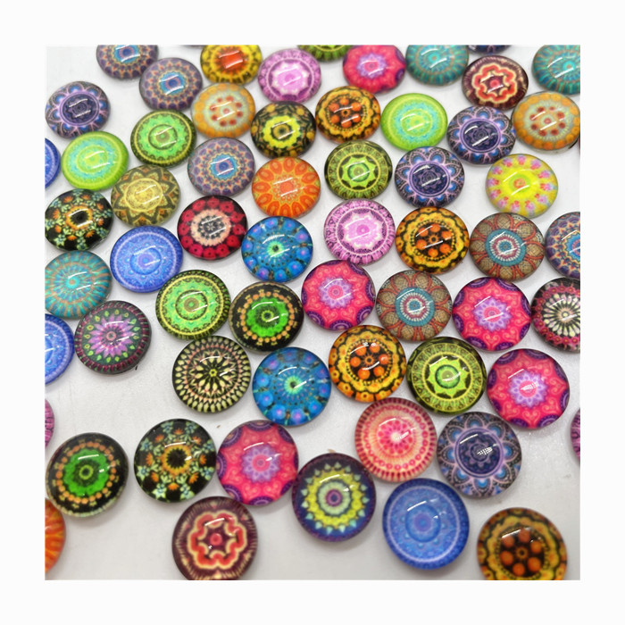 Glass Mosaic Tile for Photo Pendant Jewelry Making mixed color handmade diy material glass pebble glass nuggets