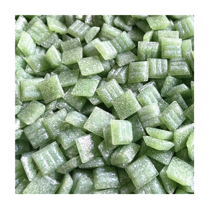 Factory direct mini decorative crafts iridescent stone tiles craft glass mosaic tiles