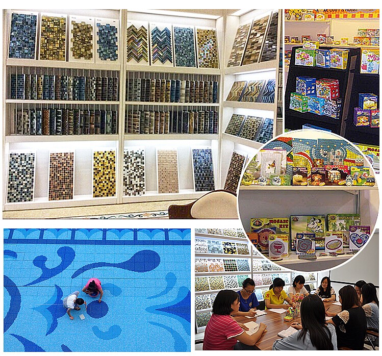 Custom Made Kids Diy Educational Toys Eco-friendly Material Bulk Mosaic Art Tiles