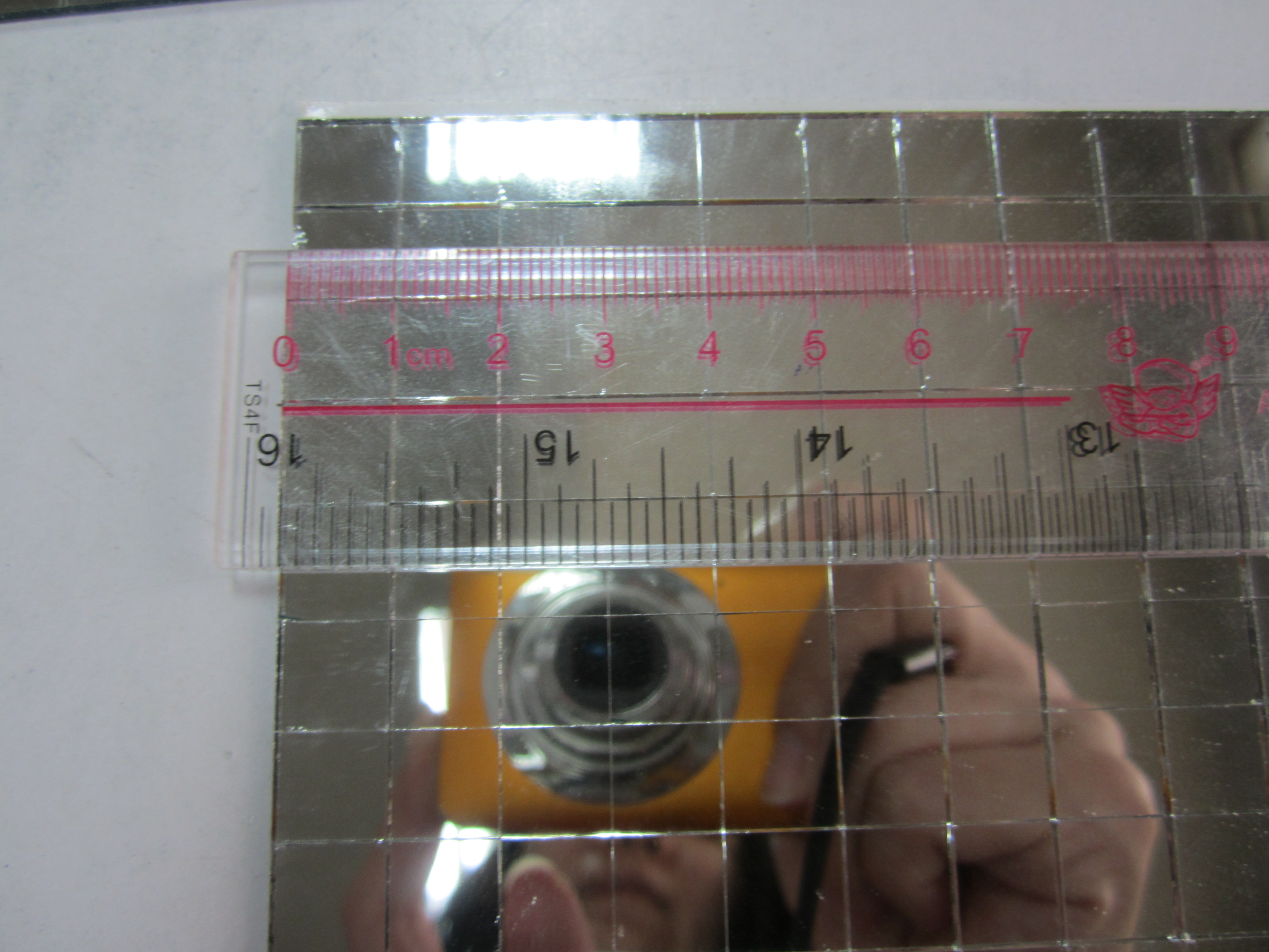 Mini Square Glass Mini Mirror Stickers Square Glass Mirrors Mosaic Tiles for Decorative Craft DIY