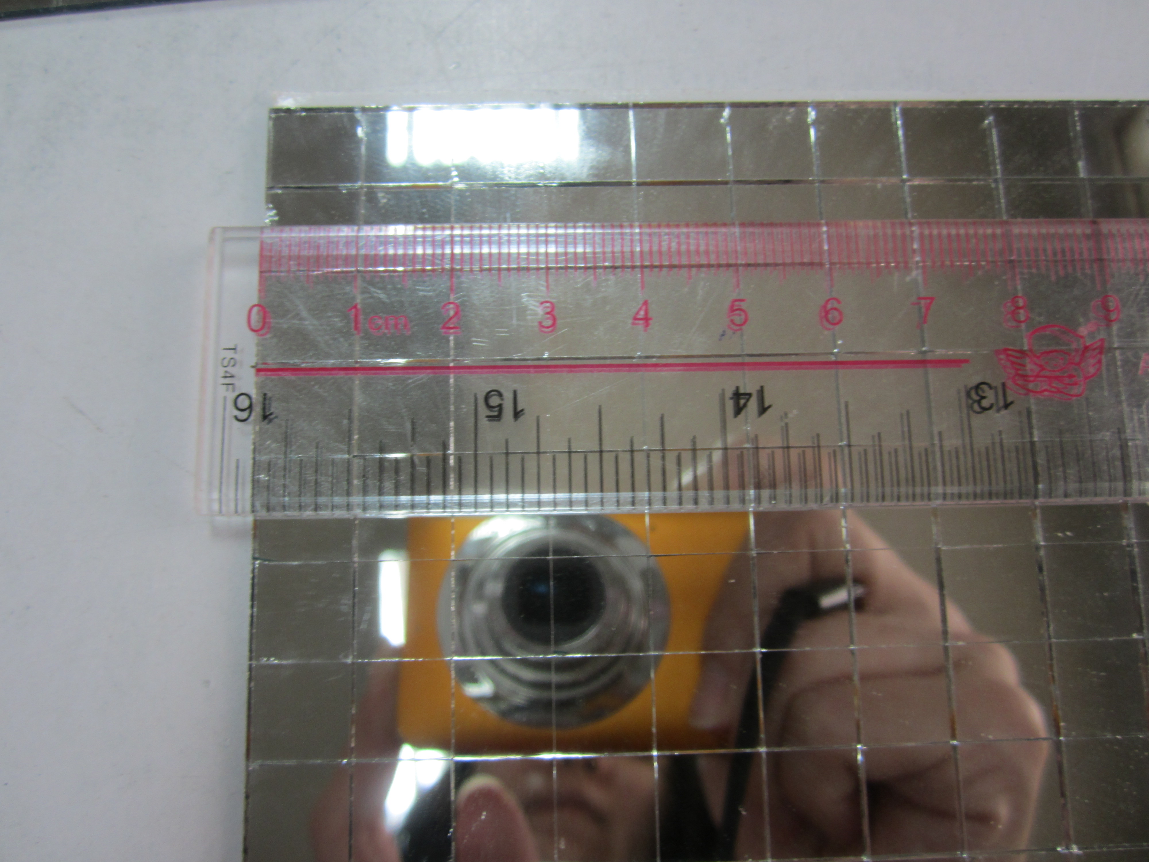 Self-adhesive mini mirror glass mosaic tile in roll for craft kit