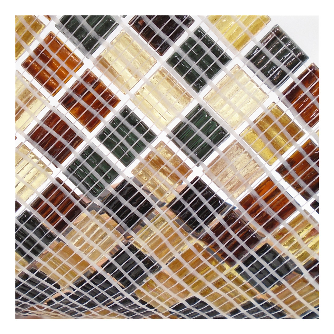 Mosaic mesh mounted backing fiber mesh mounted for mosaic tiles