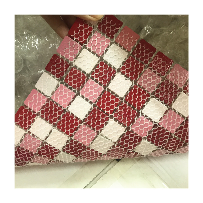 Mosaic mesh mounted backing fiber mesh mounted for mosaic tiles