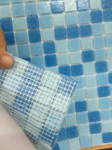 Mosaic mesh mounted backing fiber mesh mounted for mosaic tiles