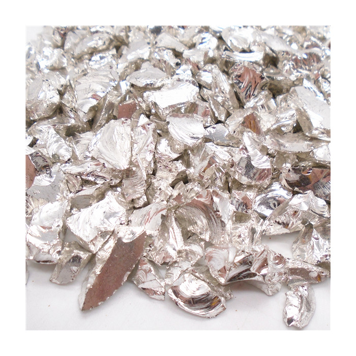 Glass mosaic craft tiles silver mosaic loose chips electroplated silver mini mosaic tile