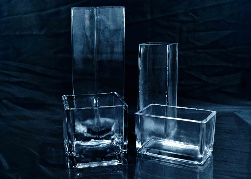 Glass vase glassware for DIY craft kits