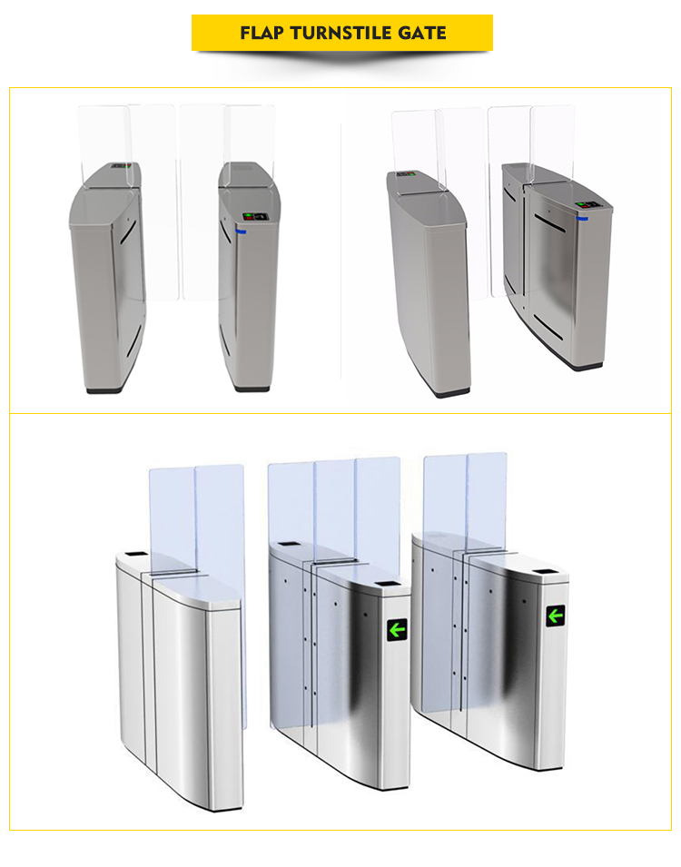 Entrance and exit gate,card swipe entrance machine flap turnstile/people access control flap gate