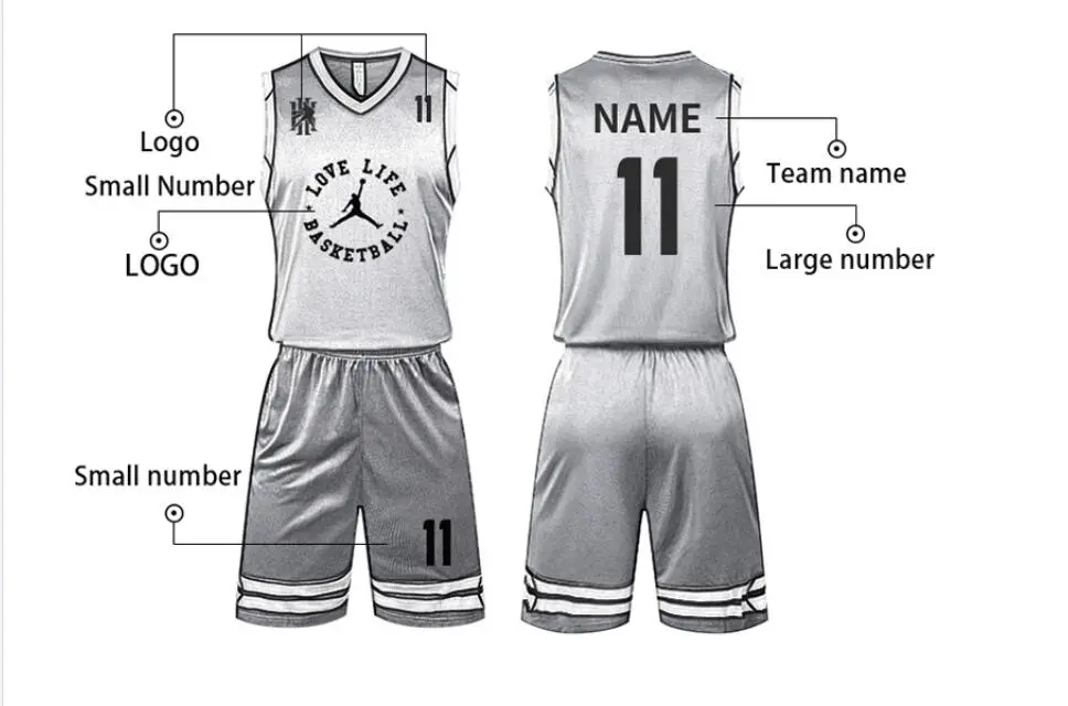 Custom Sport Shirt Basketball Jersey Mens Gym Sportswear Apparel