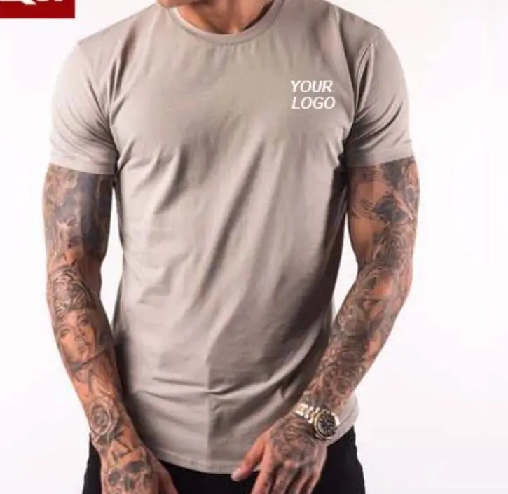 Workout T Shirt Gym Athletic Men Sport Wear Active Fitness Exercise Training Running Sports Men Gym Wear Apparel Clothing Garment Yoga