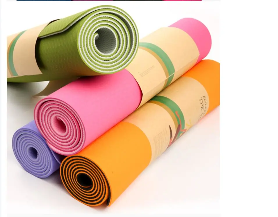 Fitness Home Gym Private Label Anti-Slip Fitness Workout Training Sports Gym Running Non-Slip Rubber Yoga Mat