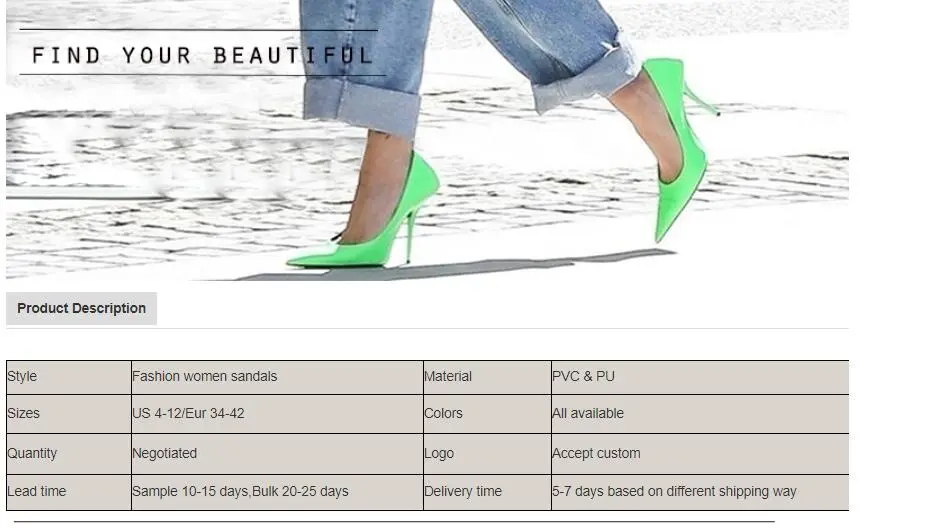 Custom Strap Sexy Women High Heels Lady Shoes Sandals Fashion Casual Summer Slippers Yoga Footwear Dress Party Shoes