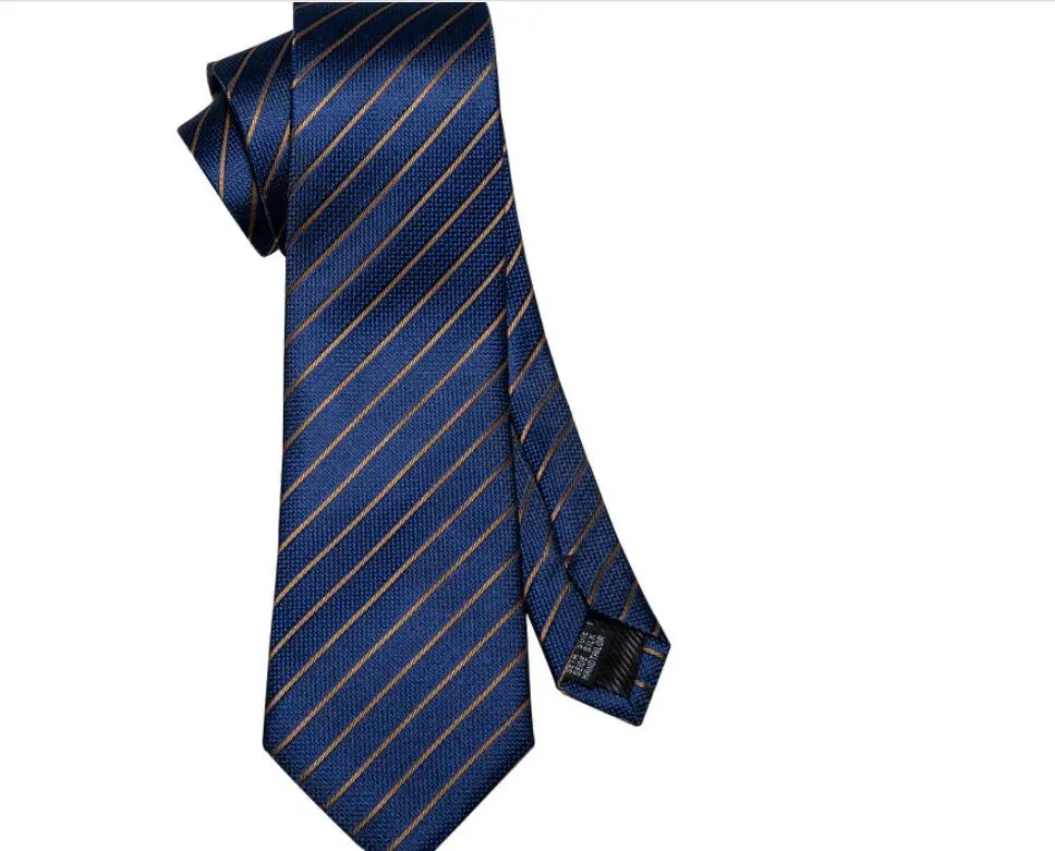 Business Style 100% Silk Fashion Men Tie Striped Pattern Neck Tie
