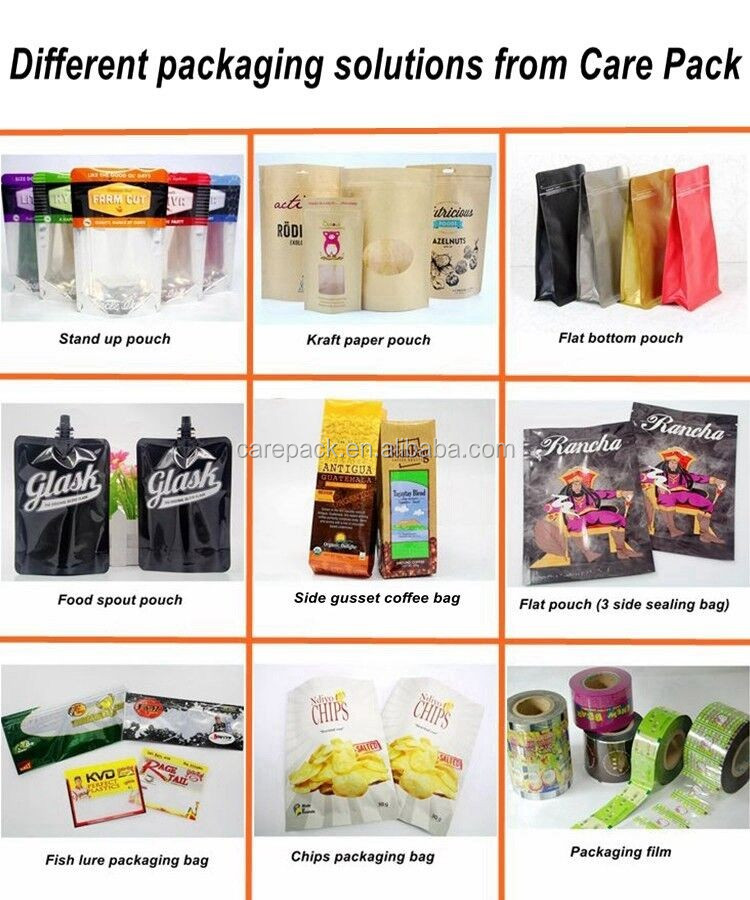 Custom Logo Plastic Food Packaging Snack Nutrition Protein Bar Bag