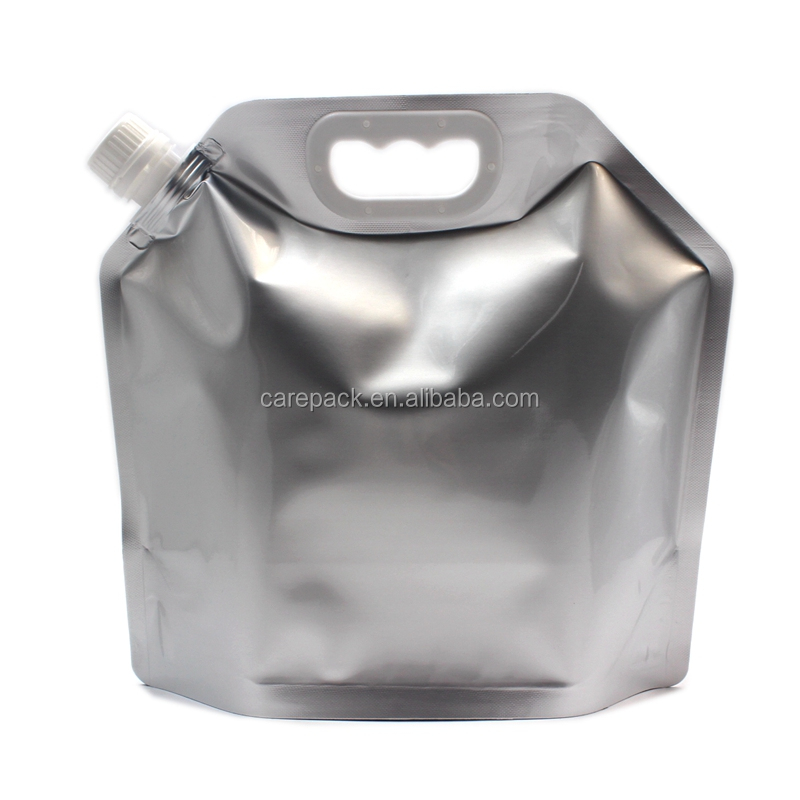 Bpa Free 5l 10l Alkaline Plastic Foldable Reusable Outdoor Drink Emergency spout pouch Water Bag
