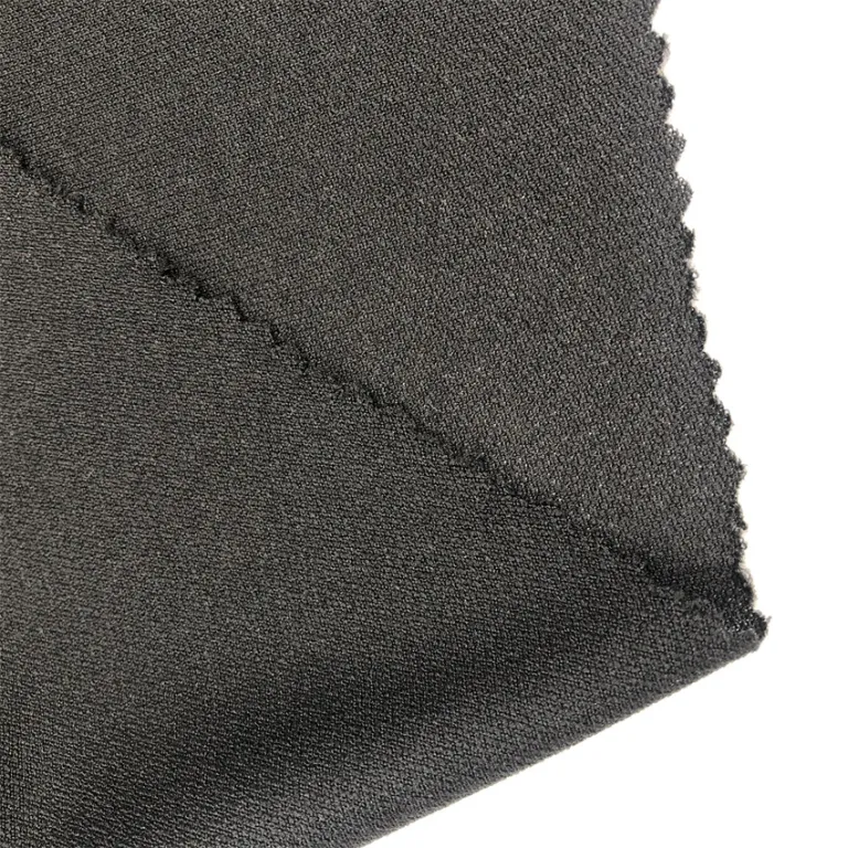 China Polyester and spandex breathable black jacquard knitted mesh fabric  manufacturers and suppliers