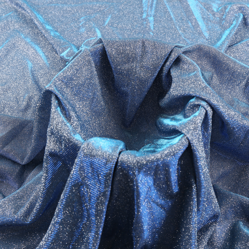 Jiede - Manufacturer Silver Glitter Knit Fabric Bond Turkey