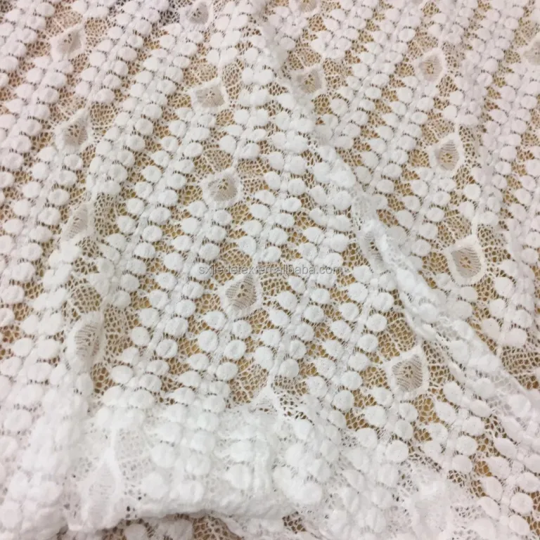 Stretch Lace Fabric / off White Stretch Lace / Floral Lace Fabric/corded  Prints Lace/hollow Lace 